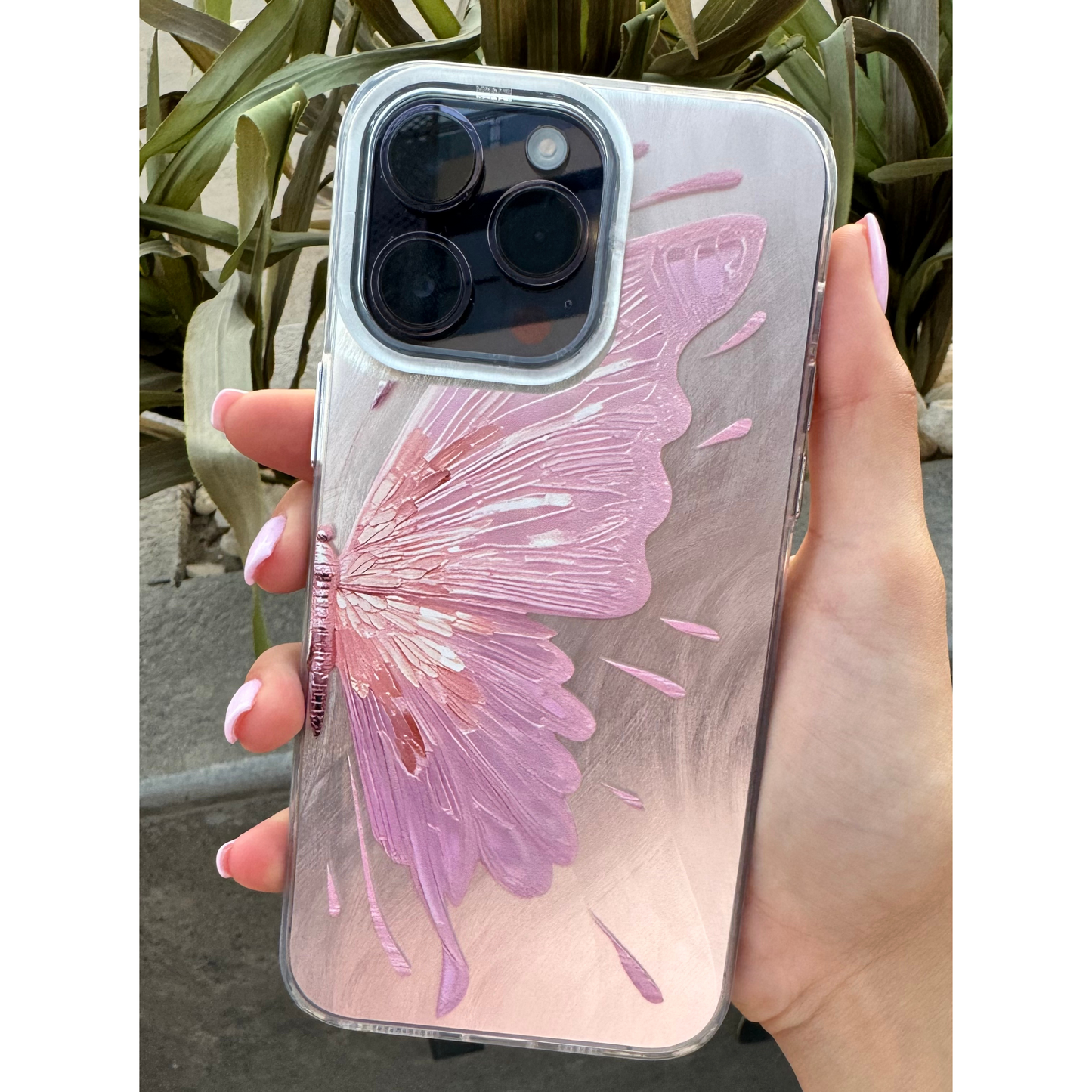 Butterfly Pink, For IPhone, 15, 14, 13 Promax