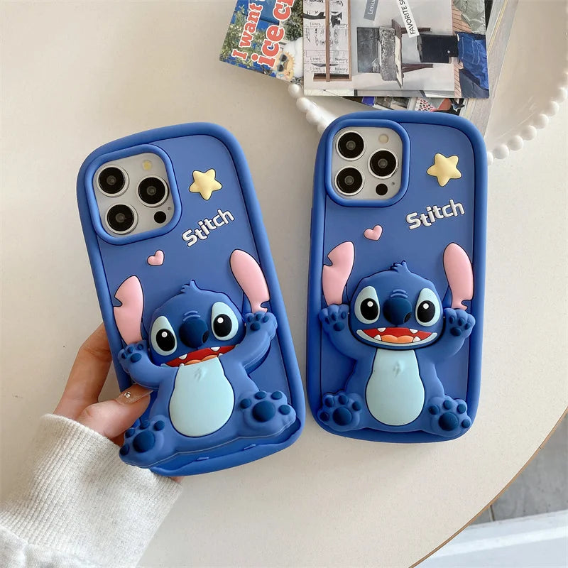 3d Stitch Cosmetic mirror Soft Silicone Case