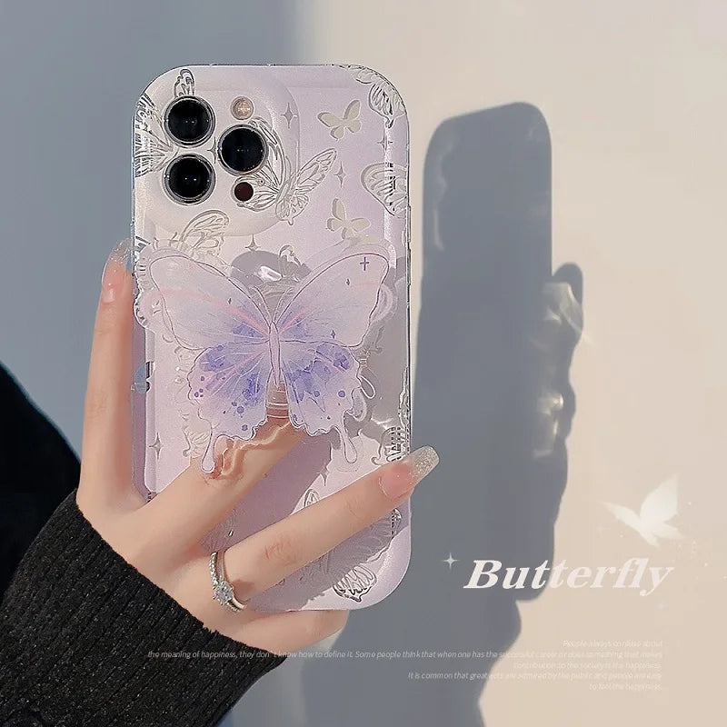 Butterfly Case For iPhone 14, 13, 12, 11 Pro Max Soft Silicone