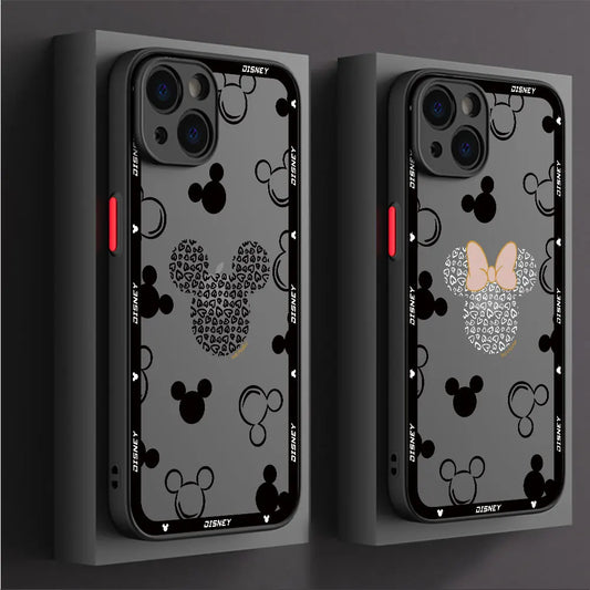 Disney Mickey Minnie Case for Apple iPhone 15 ,14 Plus 13 Pro Max, 11 Pro 12 Mini