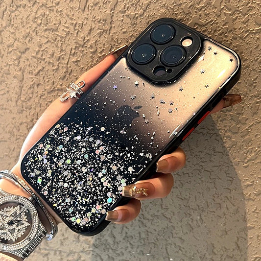 Luxury Bling Glitter Transparent Phone Case For iPhone