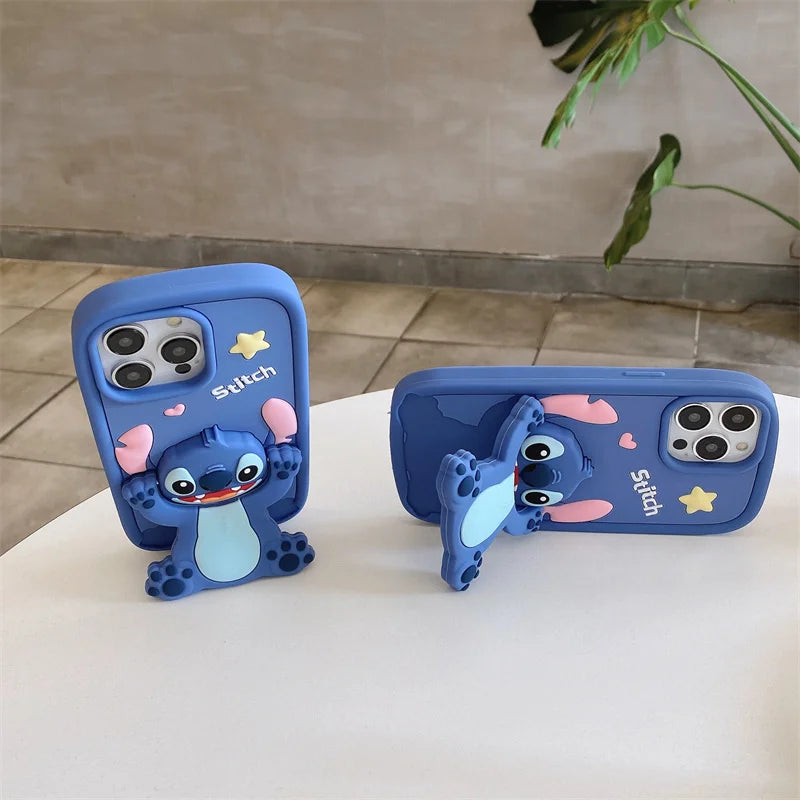 3d Stitch Cosmetic mirror Soft Silicone Case